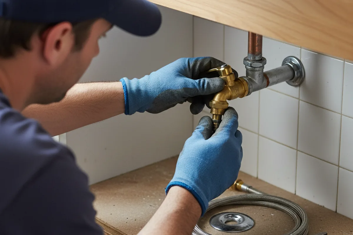 Shutoff valve and fitting work during Faucet and Fixture Repair in Suwanee